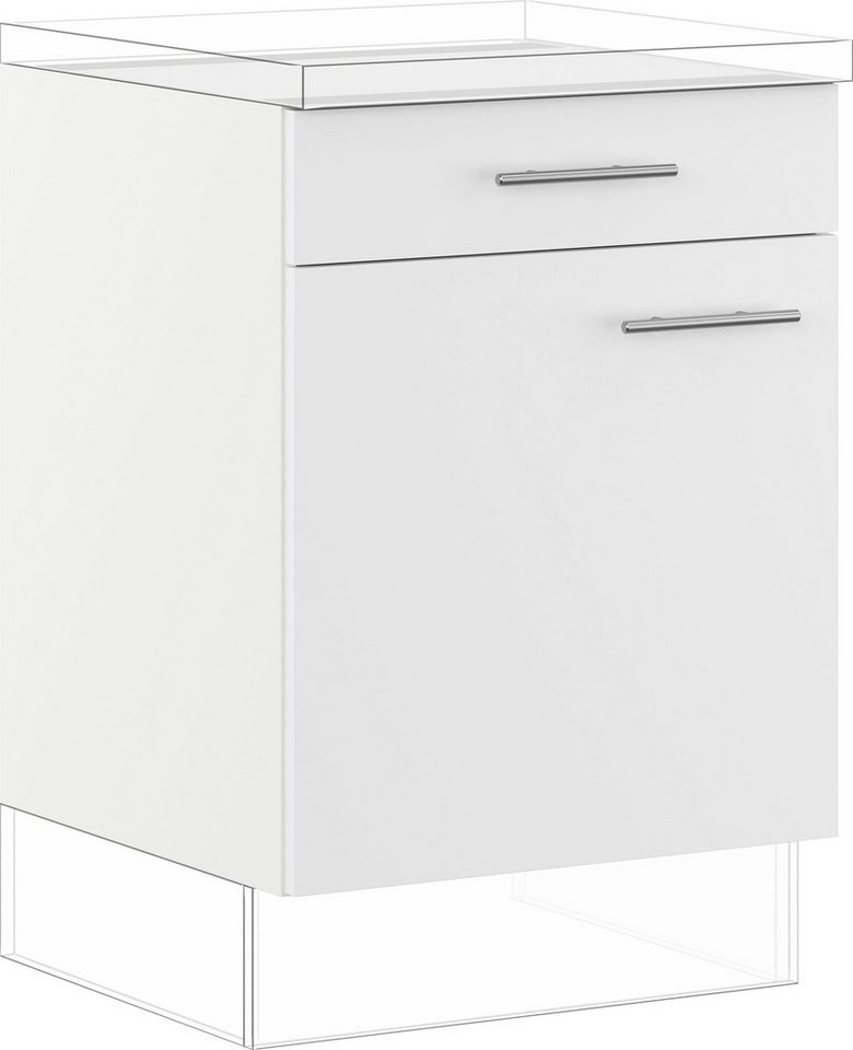 IMPULS KÜCHEN Unterschrank "Prag und Valencia", Breite/Höhe: 60/72,3 cm vormontiert, mit Soft-Close von IMPULS KÜCHEN