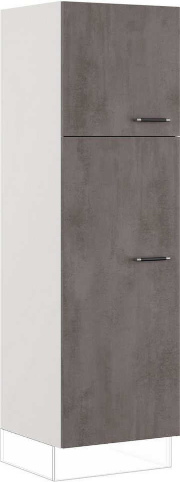 IMPULS KÜCHEN Wäscheschrank "Prag", Breite/Höhe: 60/190,7 cm, mit Wäschekörben, mit Drehtüren vormontiert, mit Innenschubkästen, mit verstellbarem Fachboden von IMPULS KÜCHEN