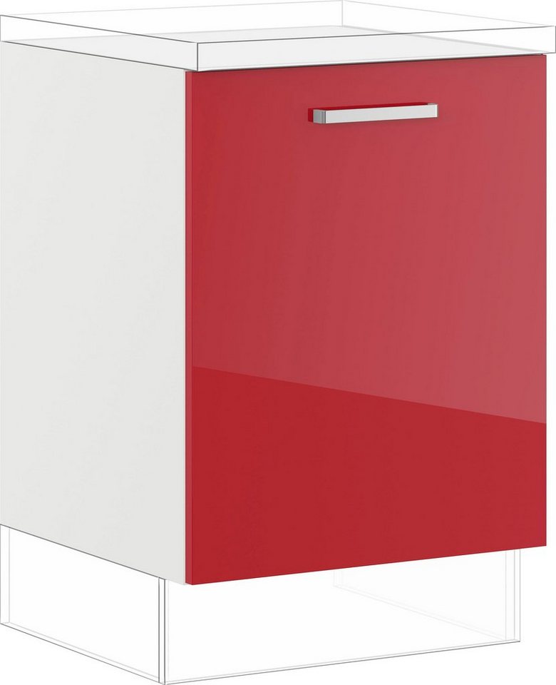 IMPULS KÜCHEN Wäscheschrank "Turin", Breite/Höhe: 60/72,3 cm, mit Soft-Close vormontiert, mit Auszug, mit Wäschekörben von IMPULS KÜCHEN