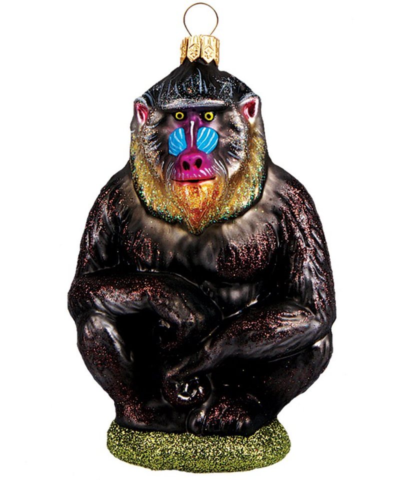 IMPULS Christbaumschmuck, Christbaumschmuck Figuren Mandrill Baboon von IMPULS