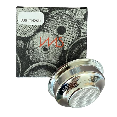 IMS B661TH25M | B66 1T H25 M | Competition Präzisions-Filterkorb für 54 mm Siebträger | 6–9,5 gr. | 1 Tasse Einfacher Espresso | H25 | Edelstahl | Made in Italy von IMS Filtri