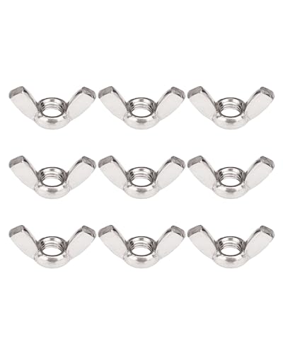 IMScrews M8-Flügelmuttern, 304 Edelstahl-Flügelmuttern, langlebige Hardware für Heimwartung und professionelle Technik, 50 Stück von IMSCREWS