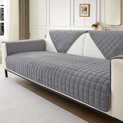 IMSGVIFO 1 2 3 4 Sitzer Sofabezug Couchbezug L Form Ecksofa Sofa/Couch überwurfdecke, Samt Couch Überwürfe Sofahusse Sofaüberwürfe rutschfest von IMSGVIFO