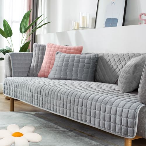 IMSGVIFO Couch Überzug,Sofa Überzug 1/2/3/4 Sitzer L Form Sofa Cover Sofa Überzug Ecksofa, 2023 Neue Universelle rutschfeste Sofa Überwurf, Solide Dicke Strukturierte Sofaschoner für Wohnzimmer von IMSGVIFO