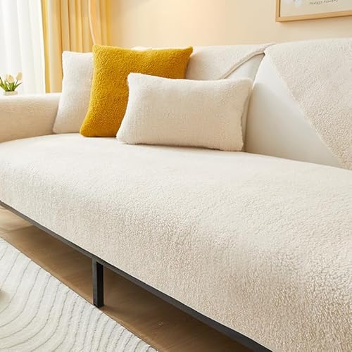 IMSGVIFO Samt Sofabezug 1 2 3 4 sitzer,L Form Sofaüberwurf,Sofa überzug Ecksofa Pets Dog Couch überzug Anti-rutsch Sofa Überwurf,Sofaschoner von IMSGVIFO