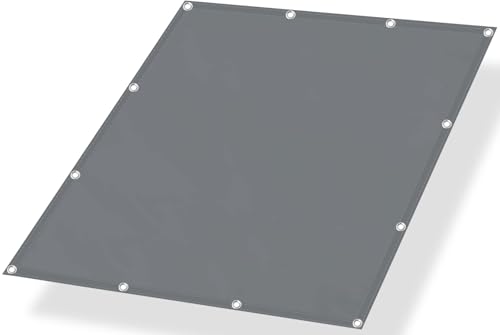 IMSGVIFO Sonnensegel Wasserdicht mit Ösen, UV-Schutz Sonnenschutz Wetterschutz Wetterbeständig Sonnenschirm Segel, Sonnensegel für Terrassendach Balkon Wintergarten Schwimmbad, Dunkelgrau-1.5x2.5m von IMSGVIFO