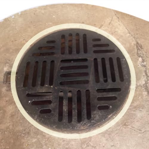 IMUNKT Außenablaufabdeckung Runder, Bodenablauf Abflussgitter, 30/35/55cm Kanal-Abflussrost For Den Außenbereich, Garten Kanalgitter Regenrinnensieb(30x3cm/11.8x1.2in) von IMUNKT