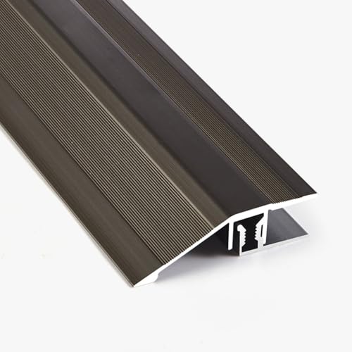 IMUNKT Boden Übergangsleiste 15mm/25mm Höhenausgleich Übergangsprofil Aluminium Bodenübergangsstreifen Länge 90cm Türleisten Böden Überbrücken Die Lücke(Champagne,90x5.5cm (36"x2.2")) von IMUNKT