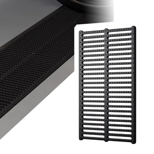 IMUNKT Grabenabdeckung Abflussgitter Kunststoff Rechteckiger Ablaufrost, Kanalrost Für Auffahrt Pool Und Außenbereiche, Entwässerungsgitter Leicht Zuschneidbar(50x20x3cm/19.7x7.9x1.2in) von IMUNKT