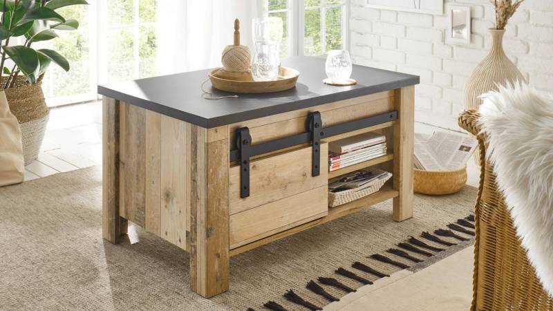 IMV Couchtisch Couchtisch Sherwood 62 Old Style hell und anthrazit 93x60 cm IMV Couchtisch Couchtisch Sherwood 62 Old Style hell und anthrazit 93x60 cm von IMV