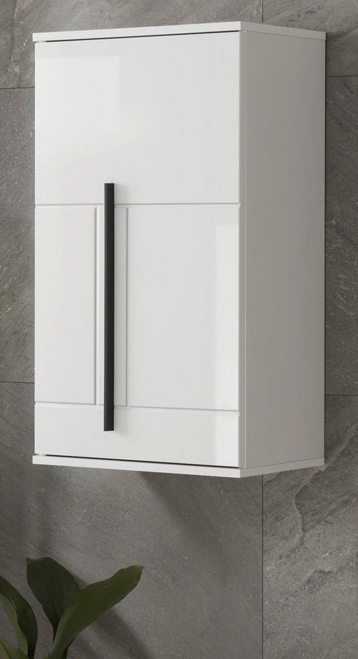 Furn.Design Hängeschrank Design-D (Badschrank in weiß Hochglanz, 45 x 85 cm) mit viel Stauraum von Furn.Design