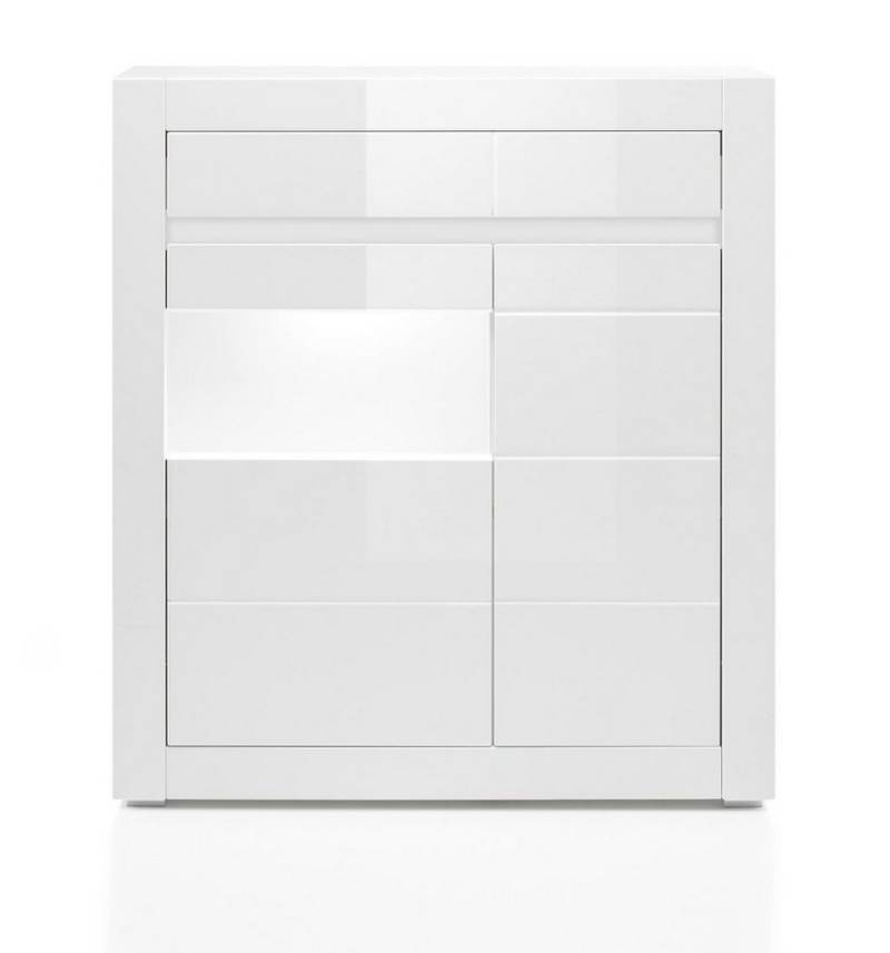 Furn.Design Highboard Nobile (Kommode 2-türig mit Schublade, 100 x 112 cm), mit Soft-Close von Furn.Design