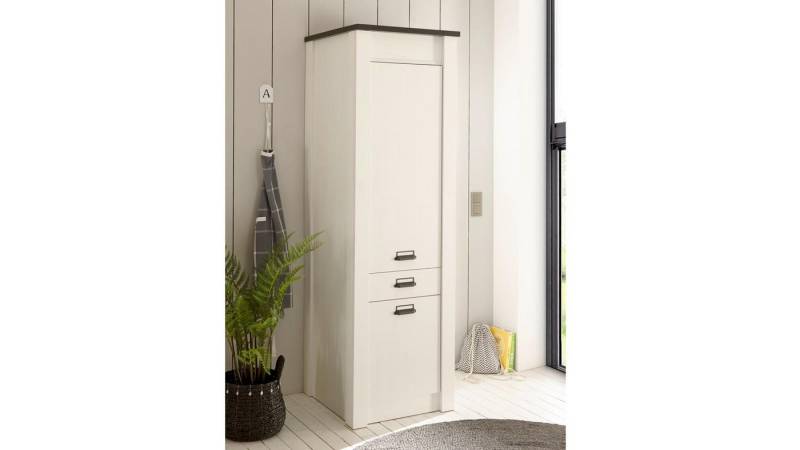 IMV Hochschrank Stauraumschrank Sherwood Küche Pinie weiß 62 cm von IMV