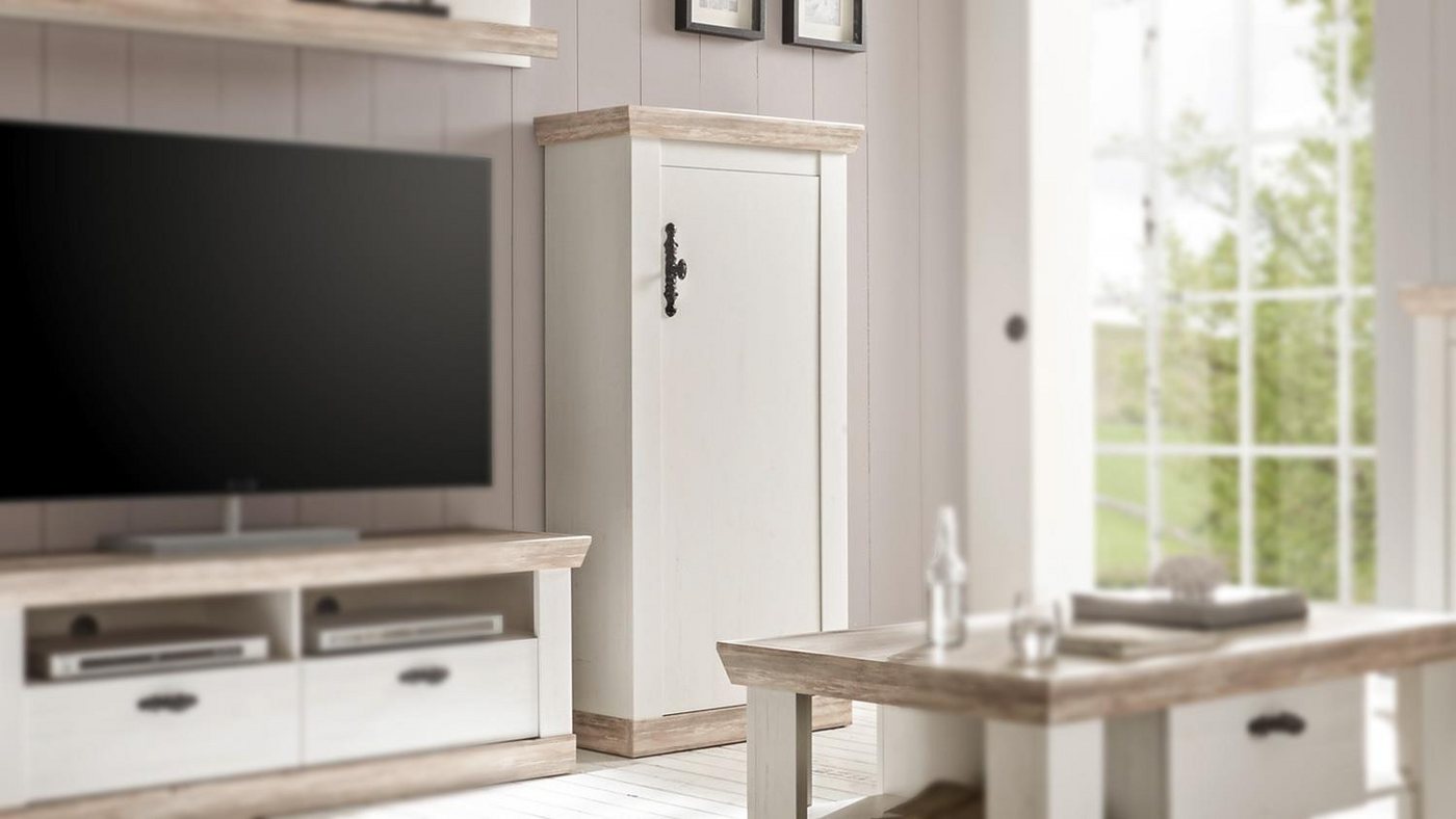 IMV Kommode Kommode Florenz Schrank Mehrzweckschrank in Oslo Pinie weiß 71 cm IMV Kommode Kommode Florenz Schrank Mehrzweckschrank in Oslo Pinie weiß 71 cm von IMV