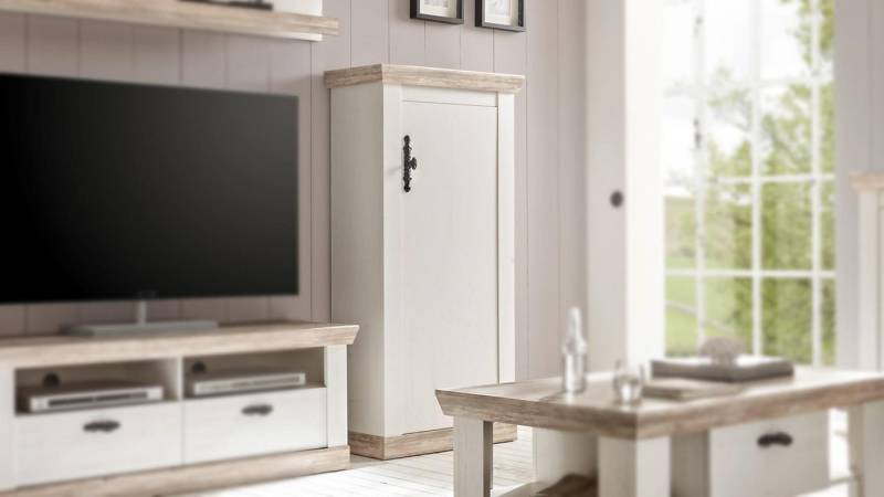 IMV Kommode Kommode Florenz Schrank Mehrzweckschrank in Oslo Pinie weiß 71 cm von IMV