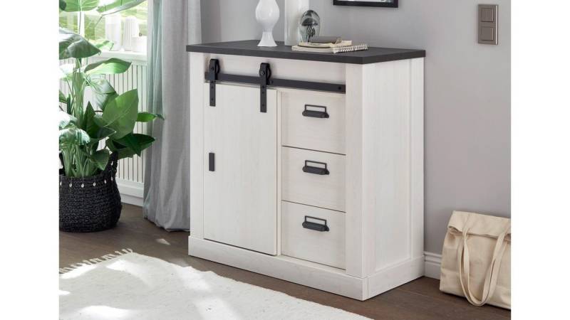 IMV Kommode Kommode Sherwood 51 Pinie weiß anthrazit mit soft-close 93 cm IMV Kommode Kommode Sherwood 51 Pinie weiß anthrazit mit soft-close 93 cm von IMV