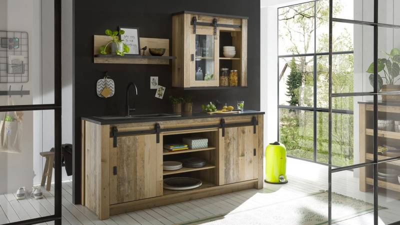 IMV Küchenzeile Küchenzeile Sherwood Old Grey hell 3-teilig 161 cm IMV Küchenzeile Küchenzeile Sherwood Old Grey hell 3-teilig 161 cm von IMV