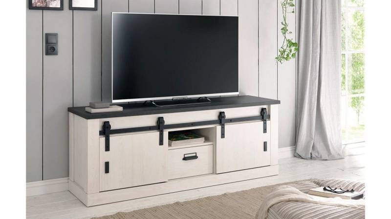 IMV Lowboard TV-Board Sherwood 30 Pinie weiß anthrazit mit soft-close 162 cm IMV Lowboard TV-Board Sherwood 30 Pinie weiß anthrazit mit soft-close 162 cm von IMV