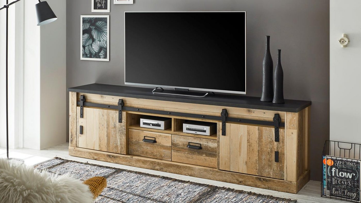 IMV Lowboard TV-Board Sherwood 32 Old Style hell anthrazit mit soft-close 201 cm IMV Lowboard TV-Board Sherwood 32 Old Style hell anthrazit mit soft-close 201 cm von IMV