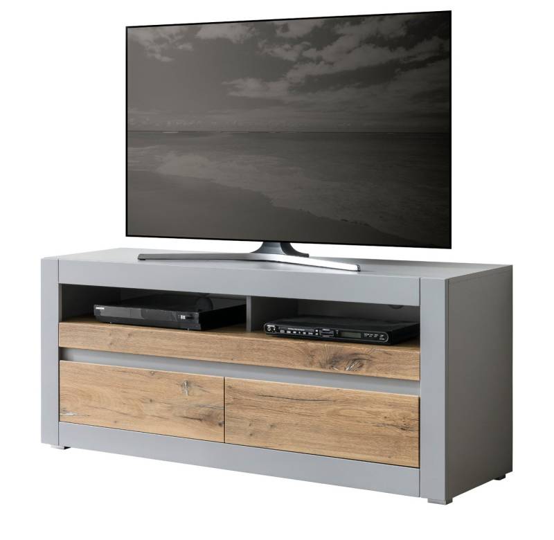 Furn.Design Lowboard Tamaris (TV Unterschrank in grau mit Eiche, 150 x 63 cm), mit Soft-Close-Funktion von Furn.Design