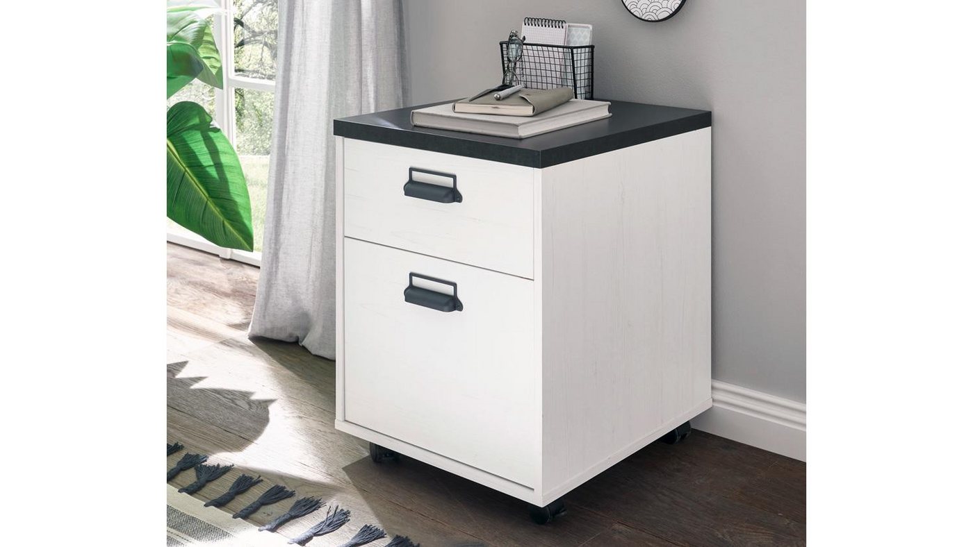 IMV Rollcontainer Rollcontainer Sherwood 11 Pinie weiß anthrazit mit soft-close von IMV