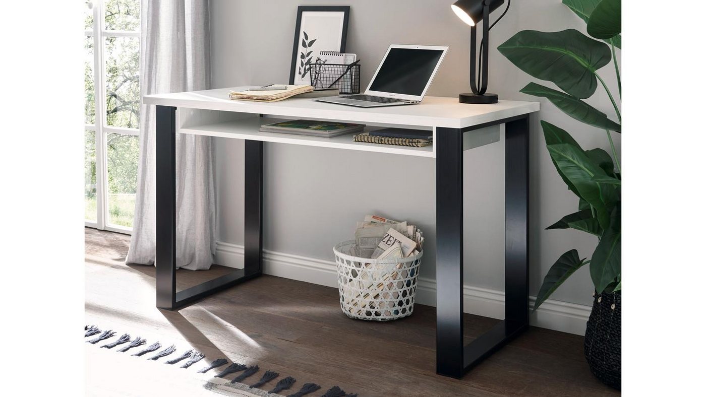 IMV Schreibtisch Schreibtisch Sherwood 06 Pinie weiß und anthrazit 125x60 cm von IMV