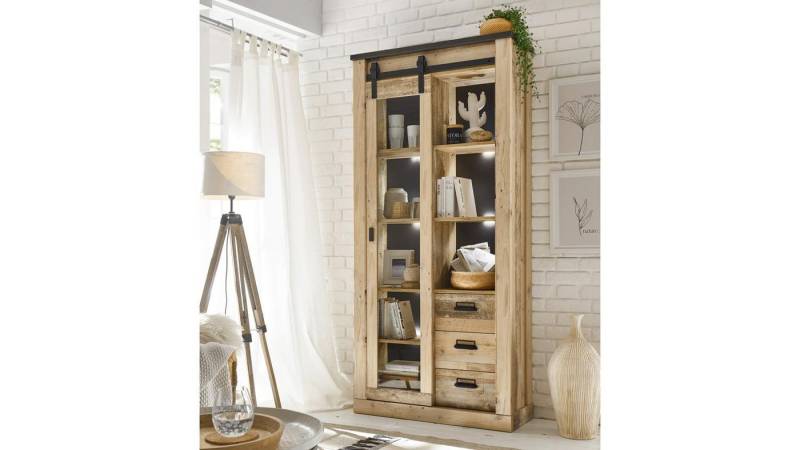 IMV Vitrine Vitrine Sherwood 24 Old Style hell anthrazit mit soft-close 93 cm IMV Vitrine Vitrine Sherwood 24 Old Style hell anthrazit mit soft-close 93 cm von IMV
