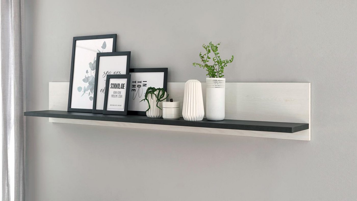 IMV Wandboard Wandboard Sherwood 72 Regal Pinie weiß und anthrazit 160 cm IMV Wandboard Wandboard Sherwood 72 Regal Pinie weiß und anthrazit 160 cm von IMV