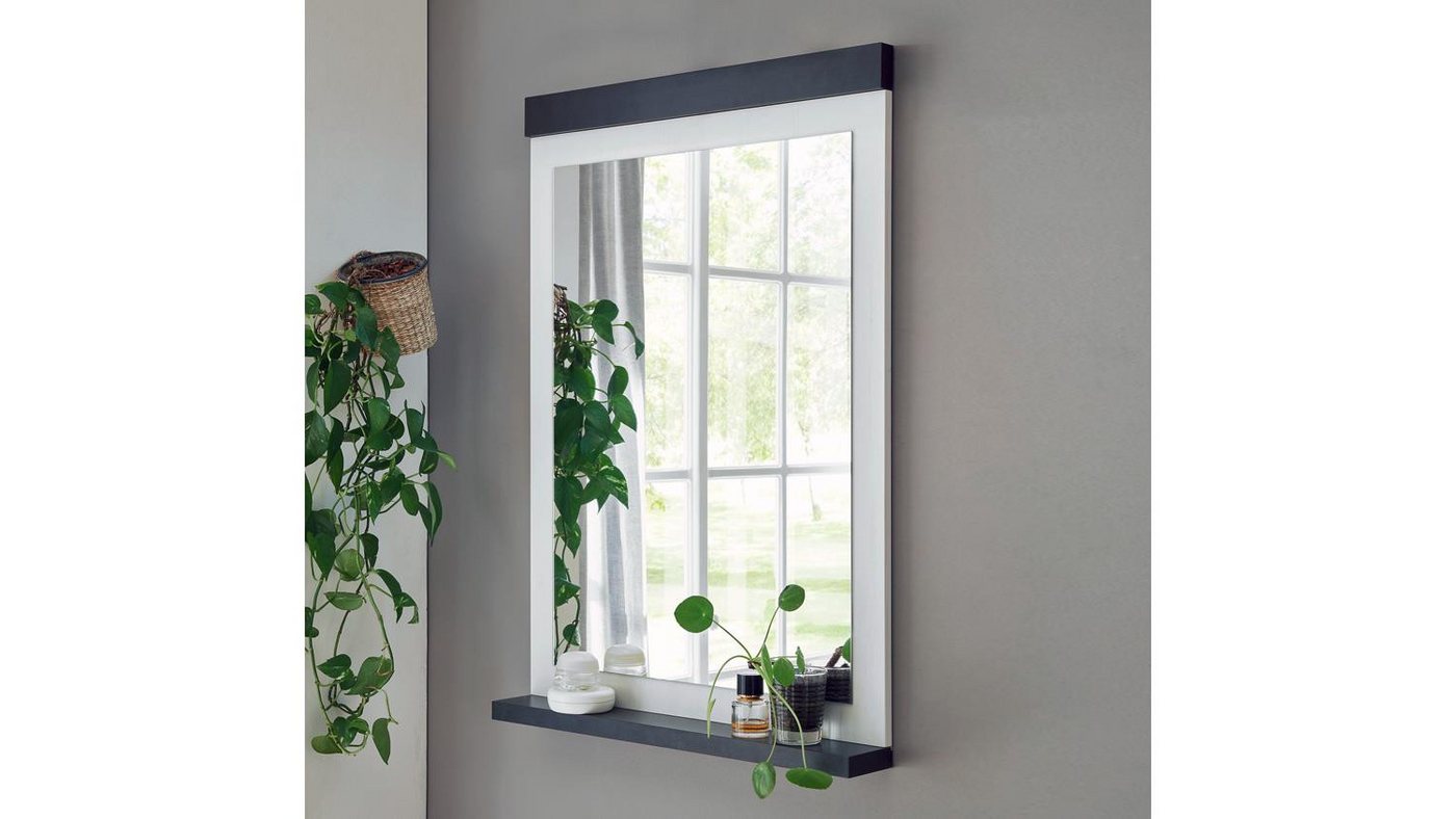 IMV Wandspiegel Flurspiegel Sherwood 76 Spiegel Pinie weiß und anthrazit von IMV