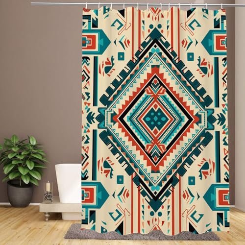 Beige Duschvorhänge für Badezimmer, 220 x 200 cm, großer Duschvorhang, Boho, 3D, wasserdicht, Polyester, Polyestergewebe mit 12 Ringen und beschwertem Saum, schnelltrocknend, Heim-, Outdoor- und Garte Beige Duschvorhänge für Badezimmer, 220 x 200 cm, großer Duschvorhang, Boho, 3D, wasserdicht, Polyester, Polyestergewebe mit 12 Ringen und beschwertem Saum, schnelltrocknend, Heim-, Outdoor- und Garte von IMYOGI