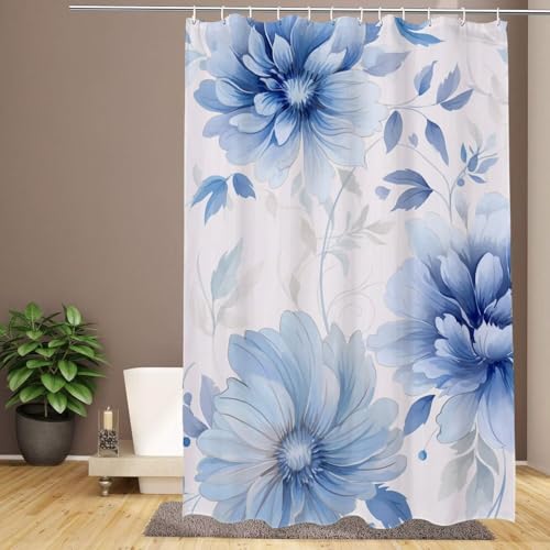 Duschvorhang 100 x 180 cm, Blaugrün, extra lang, Badezimmervorhänge, Beige, wasserdicht, schnelltrocknend, waschbar, weicher Polyesterstoff, Duschvorhang mit Haken und beschwertem Saum, Heim-, Hotel-, Duschvorhang 100 x 180 cm, Blaugrün, extra lang, Badezimmervorhänge, Beige, wasserdicht, schnelltrocknend, waschbar, weicher Polyesterstoff, Duschvorhang mit Haken und beschwertem Saum, Heim-, Hotel-, von IMYOGI