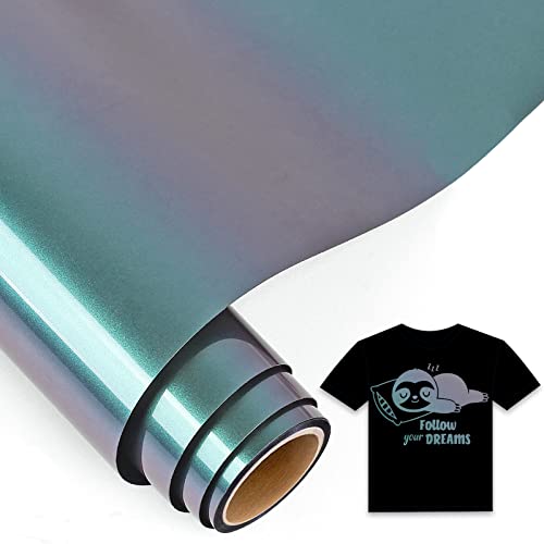 IModeur 5Ft Chamäleon Plotterfolie Textil Bronze nach Violett - 30,5 x 152,5 cm Flexfolie Plotter Textil für Cricut Maker, Silhouette, Textilfolie Plotter für Kleidung, Mützen, Hosen, andere Stoffe von IModeur