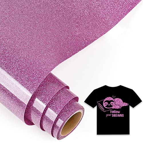 IModeur 5Ft Plotterfolie Textil Glitzer Lila, 30,5 x 152,5 cm Flexfolie Plotter Textil Lila für Cricut Maker, Silhouette Cameo, Textilfolie Plotter Lila für Kleidung, Mützen, Hosen, andere Stoffe IModeur 5Ft Plotterfolie Textil Glitzer Lila, 30,5 x 152,5 cm Flexfolie Plotter Textil Lila für Cricut Maker, Silhouette Cameo, Textilfolie Plotter Lila für Kleidung, Mützen, Hosen, andere Stoffe von IModeur