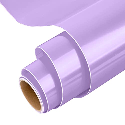 IModeur Glänzend Violett Vinylfolie Plotter, 12'' x 5 Fuß (30,5 x 152,5 cm) Violett Plotterfolie Vinyl für Cricut, selbstklebendes Vinyl für DIY-Geschenke, Geburtstagsfeier von IModeur