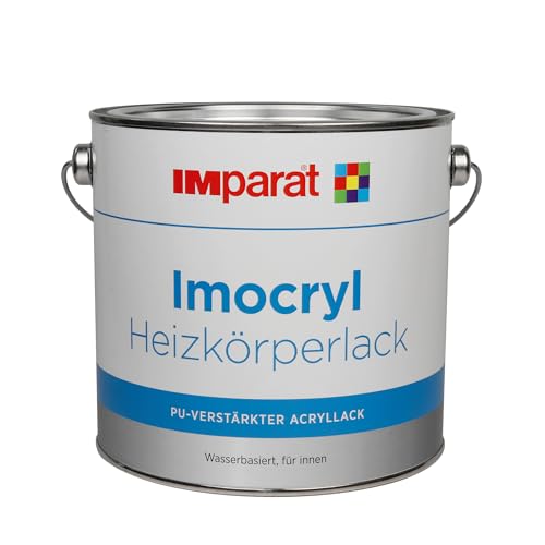 IMparat | Imocryl Heizkörperlack | Weiß | Glänzend | Hitzebeständig bis 180° | Schnelltrocknend | Geruchsarm | Gute Kantenabdeckung | 0,75 Liter IMparat | Imocryl Heizkörperlack | Weiß | Glänzend | Hitzebeständig bis 180° | Schnelltrocknend | Geruchsarm | Gute Kantenabdeckung | 0,75 Liter von IMparat