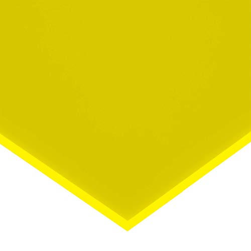 in-outdoorshop Zuschnitt Acrylglas Platte in unterschiedlichen Farben (100mm x 400mm x 3mm, gelb fluoreszierend) von IN-OUTDOORSHOP