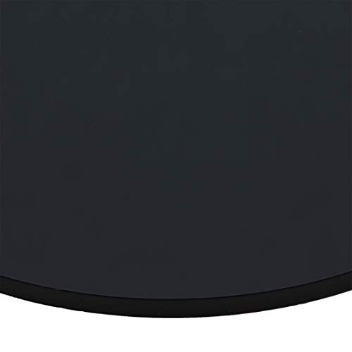 IN-OUTDOORSHOP Acrylglas, Zuschnitt, Rund, Scheibe, Platte Rund, Verschiedene Größen(Ø 400mm, schwarz) von IN-OUTDOORSHOP