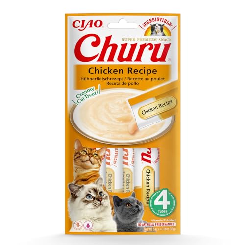 INABA Churu Puree Katzenleckerlis Creamy Snacks, Hochwertige Proteine INABA Churu Puree Katzenleckerlis Creamy Snacks, Hochwertige Proteine von INABA