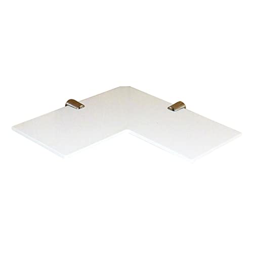 INACMWIH Acryl-Eck-Wandregal, schwebendes Regal, Schlafzimmer, Badezimmer, Weiß von INACMWIH