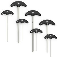 INBUS® 70020 Innensechskant Winkelschrauberdreher Set mit T-Griff 2 bis 8 mm 8teilig Winkelschlüssel von INBUS