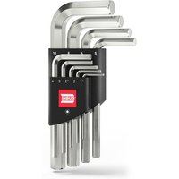 INBUS® 70150 Innensechskant Winkelschrauberdreher Set 9teilig 1.5 bis 10 mm Kurz Winkelschlüssel von INBUS