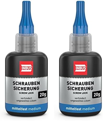 INBUS® 79560 Schraubensicherung mittelfest, 20g — Made in Germany (Packung mit 2) von INBUS