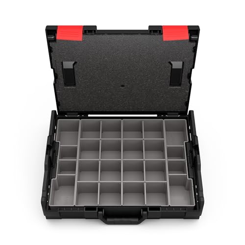 INBUS® L-BOXX Sortimentskoffer (mit Deckeldichtung und Insetboxenset), für Schrauben, Muttern und Scheiben, — Das Original von INBUS