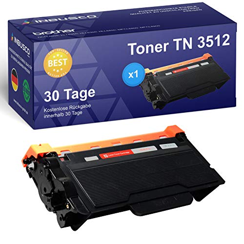 INBUSCO® 2X Premium Toner TN3512, kompatibel mit Brother-Drucker. Brother TN 3512, tn3512, Brother mfc-l6800dw Toner (2) von INBUSCO