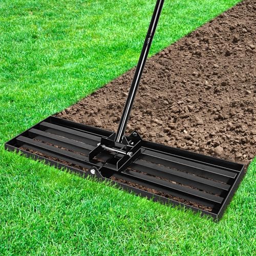 INCIKITI Rasen-Nivellierharke, 76 x 25 cm Leve-Rasenwerkzeug, robuster Rasen-Nivellierer mit 194 cm verstellbarem Griff, Edelstahl-Rasen-Nivellierer für Garten, Golfplatz, erleichtert Boden-, Sand INCIKITI Rasen-Nivellierharke, 76 x 25 cm Leve-Rasenwerkzeug, robuster Rasen-Nivellierer mit 194 cm verstellbarem Griff, Edelstahl-Rasen-Nivellierer für Garten, Golfplatz, erleichtert Boden-, Sand von INCIKITI