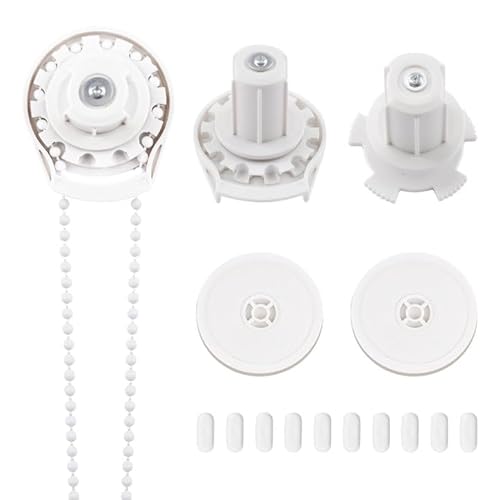 INCREWAY 1 Set Rollo-Kupplungshalterung mit Perlenkette, Universal-Ersatz-Kleberrollos, Verbindungsstücke, Kupplungsersatzteile für 28 mm Rohrhalterung, Jalousien-Reparatur-Set von INCREWAY