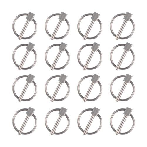 INCREWAY 16 PCS 3x 19mm Silber Edelstahl Draht Schloss Pin Runde Schleife Sicherheit Pins Schnellfreisetzung Pin für Track Farm Boot Rasen Fabrik INCREWAY 16 PCS 3x 19mm Silber Edelstahl Draht Schloss Pin Runde Schleife Sicherheit Pins Schnellfreisetzung Pin für Track Farm Boot Rasen Fabrik von INCREWAY