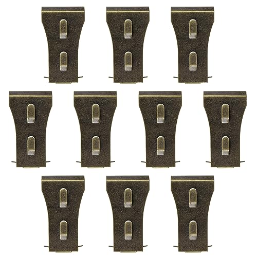INCREWAY Brick Hook Clips, 10Pcs Brick Claw Hook Metal Brick Wall Hook Wall Clips for Hanging String Lights Wreaths Decorations (Bronze) von INCREWAY