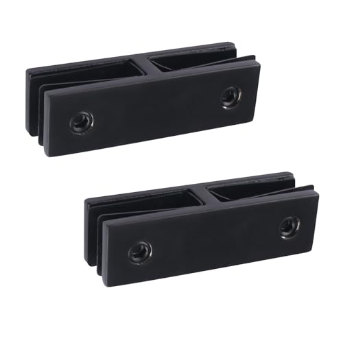 INCREWAY Glas-Clips, 90-Grad-Glas-Clips, Edelstahl, Glasregalstütze, schwarze Geländerwand zu Glasklemme, Glashalter-Anschluss für 10–12 mm dickes Glas, 2 Stück INCREWAY Glas-Clips, 90-Grad-Glas-Clips, Edelstahl, Glasregalstütze, schwarze Geländerwand zu Glasklemme, Glashalter-Anschluss für 10–12 mm dickes Glas, 2 Stück von INCREWAY