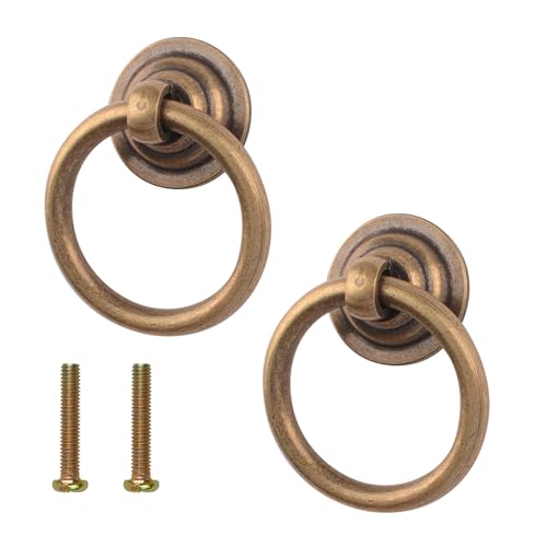 INCREWAY Schubladengriffe aus massivem antikem Messing, für Schränke, Antik-Stil, Vintage-Stil, 2 Stück INCREWAY Schubladengriffe aus massivem antikem Messing, für Schränke, Antik-Stil, Vintage-Stil, 2 Stück von INCREWAY